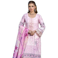 Ladies Pink Embroidered Winter Dhanak 3PC Set with Matching Dupatta for Festive Wear