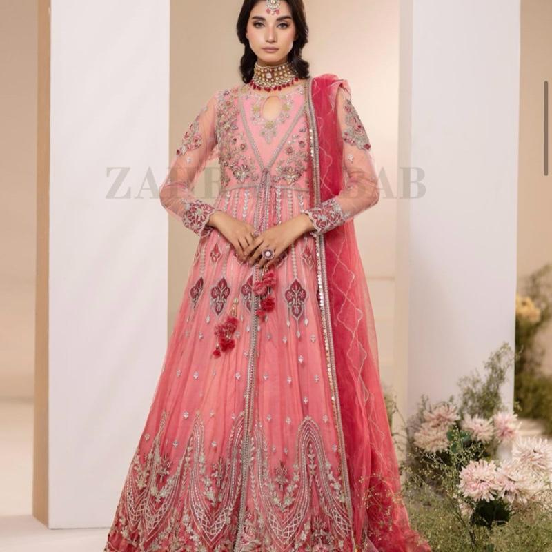 Pink shaded heavy maxi