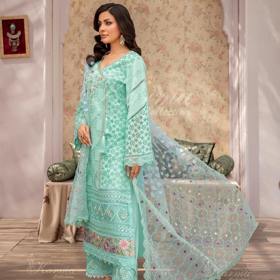 Karma cotton embroidered 3PC
