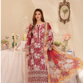 Blush red Karma chicken kari printed 3PC