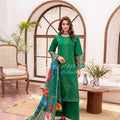 Karma pine green embroidered 3PC