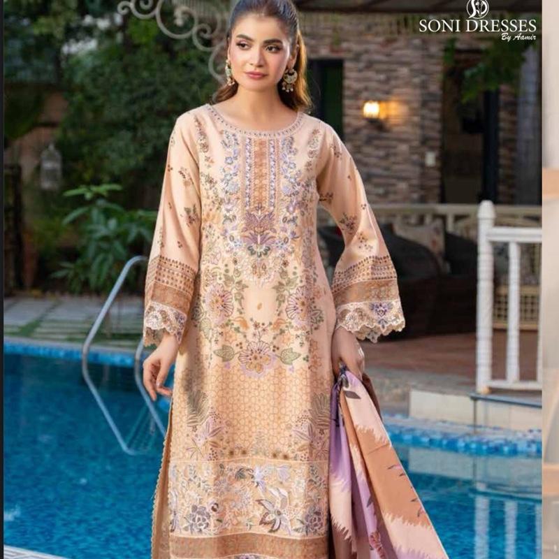 Soni’s dresses ready to wear ladies winter dhanak 3PC