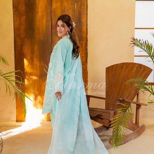 Karma heavy embroidered with embroidered farshi shalwar