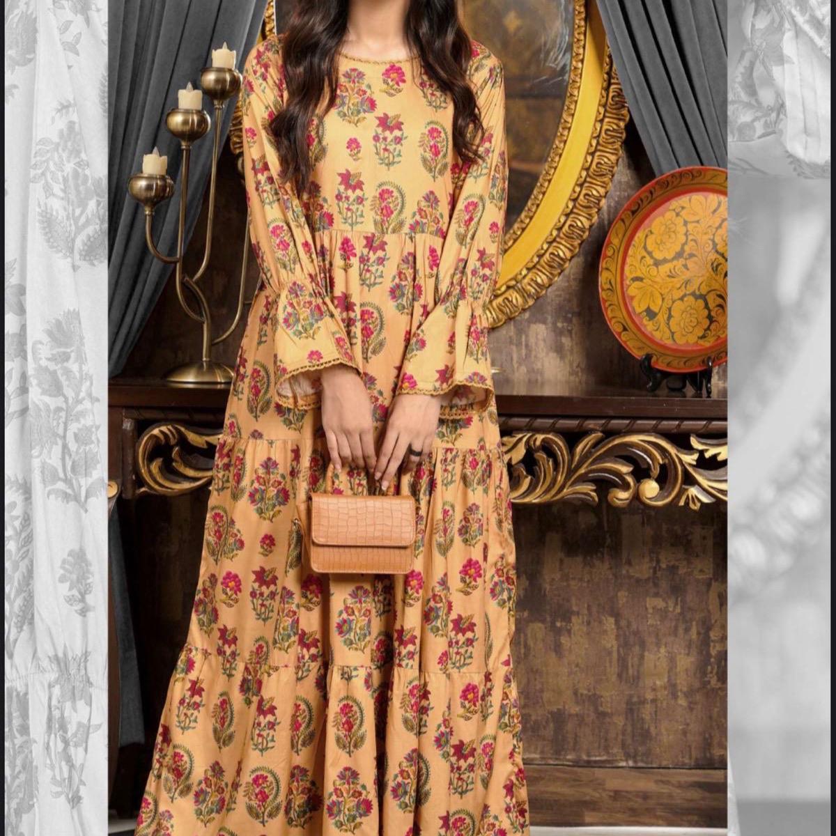 Simrans linen long maxi dress winter collection