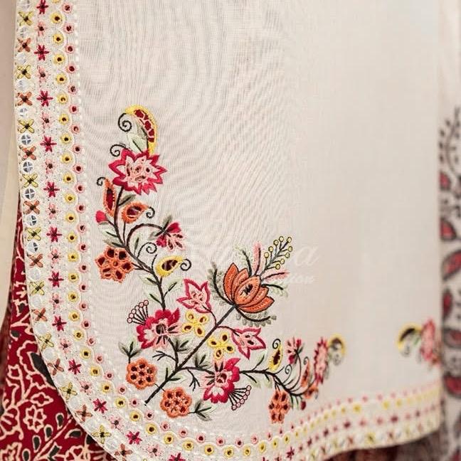 Original karma embroidered with farshi shalwar