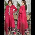 Ally’s pink cotton maxi dress 3PC