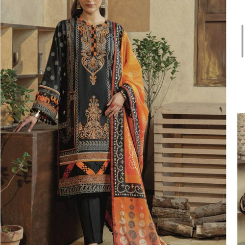 Ally’s lawn Embroidered 3PC