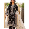 Karma black heavy embroidered 3PC