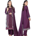 Ally’s heavy embroidered purple 3PC
