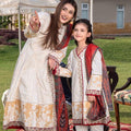 Ally’s white embroidered 3PC