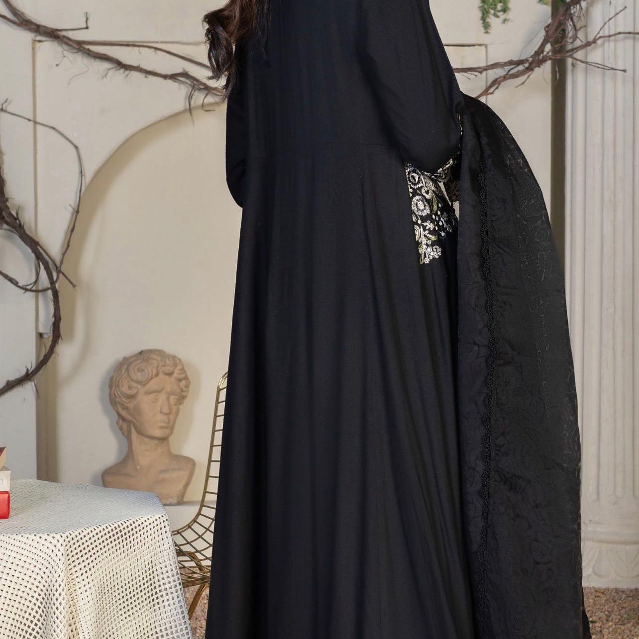 Ally’s linen dress style embroidered 3PC suit