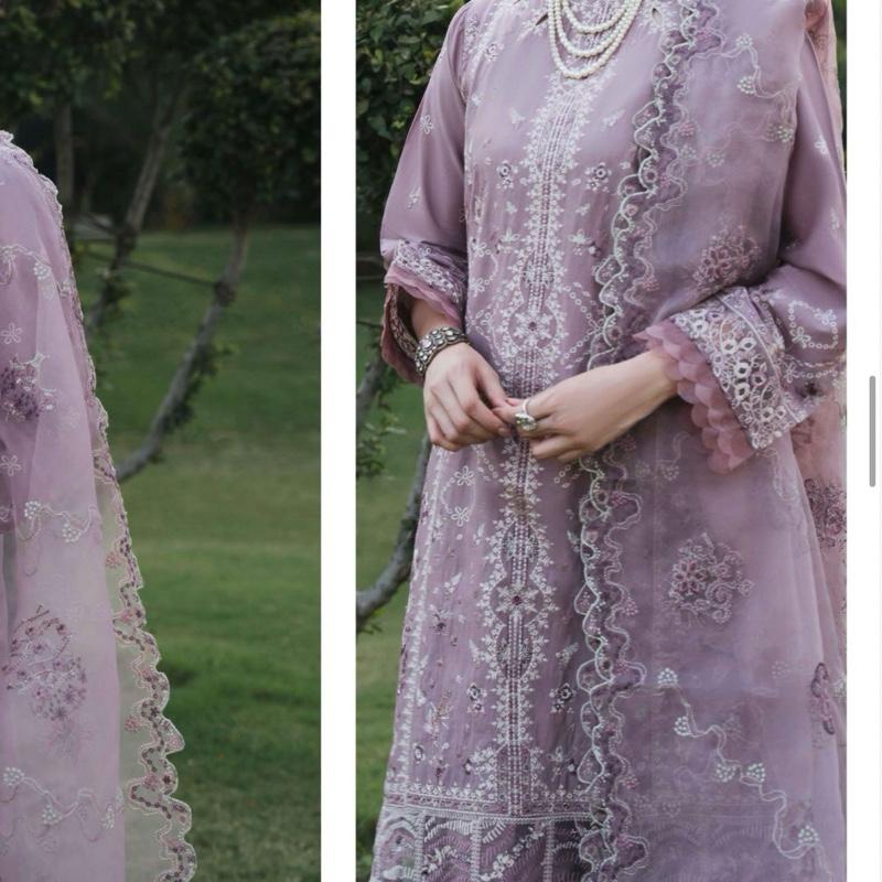 Ally’s mummy and me matching fancy cotton embroidered 3PC