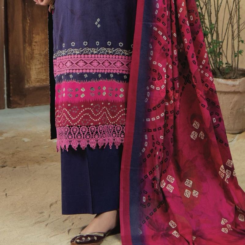 Allys lawn embroidered 3PC