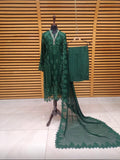 Maria B inspired green chiffon 3PC