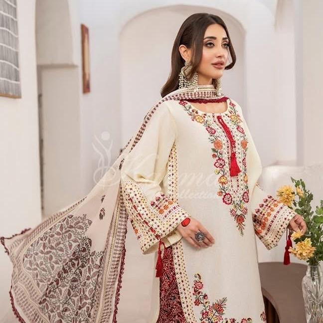 Original karma embroidered with farshi shalwar