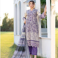 Munira purple embroidered 3PC