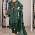 Zahra Rubab green party wear 3PC