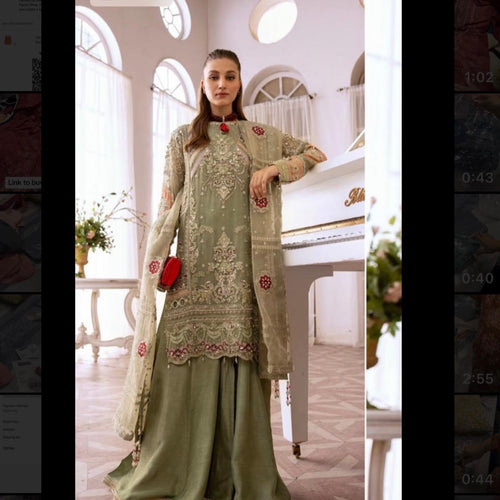 Ally’s heavy fancy wedding wear with sharara and dupatta