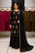 RESHAM - Sheesha/Russian Silk Luxe Hand Embellished 3pc Pakistani Wedding Eid Party Formalwear- S/M/L/XL