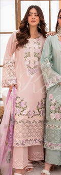 Karma pink embroidered 3PC