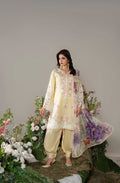 Ayra by karma soft lemon with bubble shalwar
