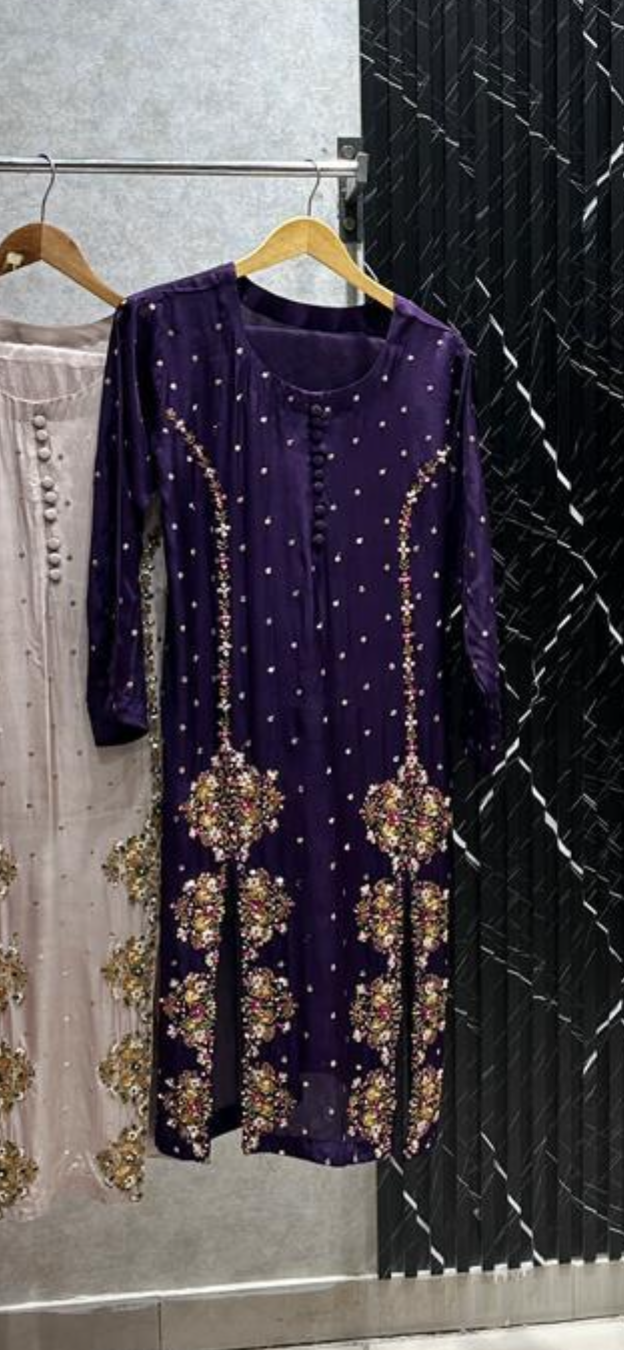 SHEHNAI- Sheesha Silk Luxe Hand Embellished 3pc Pakistani Wedding Party Formalwear- S/M/L Size