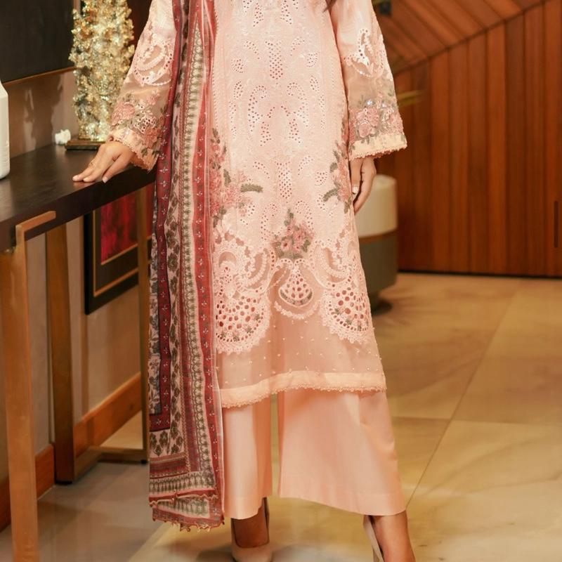 Munira cotton heavy embroidered fancy suit