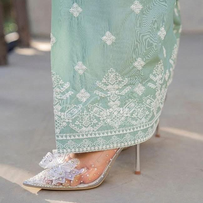 Karma embroidered with farshi shalwar 3PC