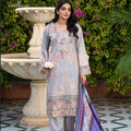SONI DRESSES Ladies Ready to Wear Lilac Winter Suit with Embroidered Details and Matching Dupatta