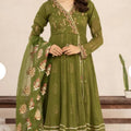 Dhaani green fancy frock