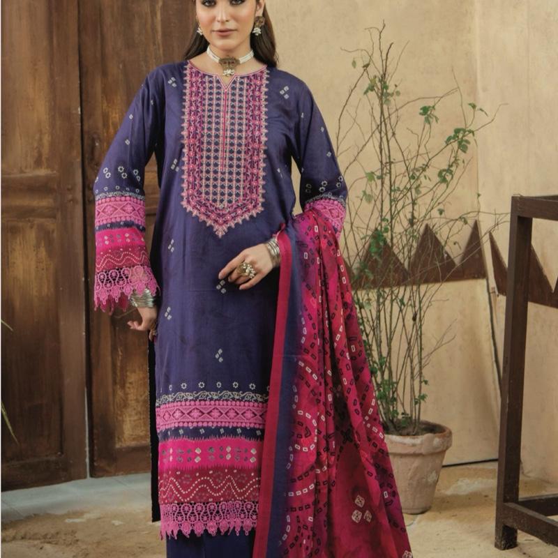 Allys lawn embroidered 3PC
