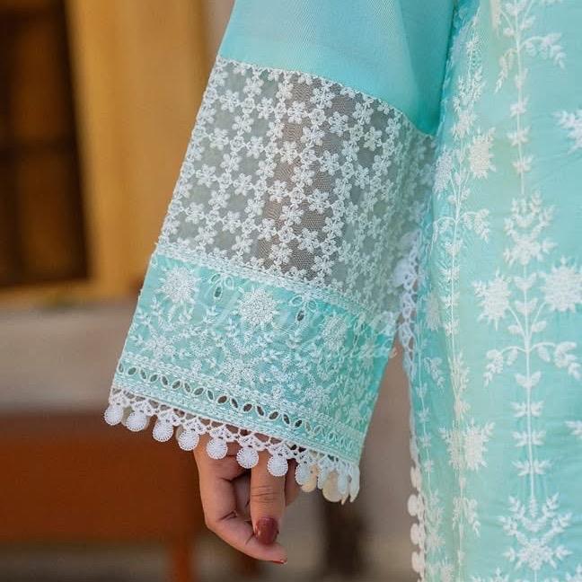 Karma heavy embroidered with embroidered farshi shalwar