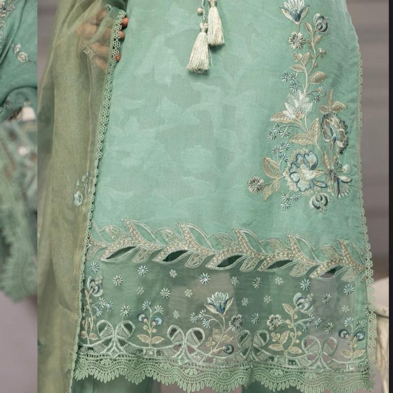 Zahra Rubab Sea Green Fancy Suit with Farshi Shalwar for Women - Comfort, Womenswear, Asian, Clothes, Salwar